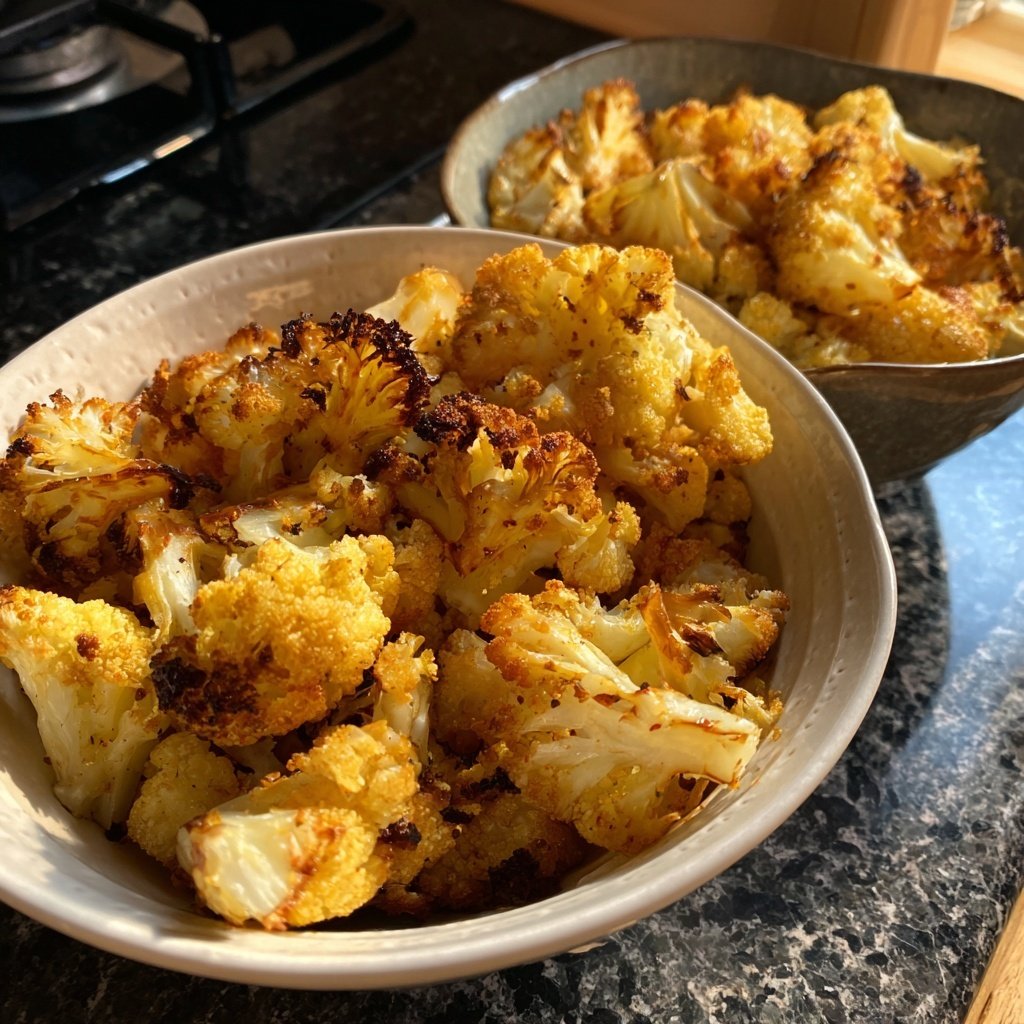 Blumenkohl aus dem Ofen knusprig