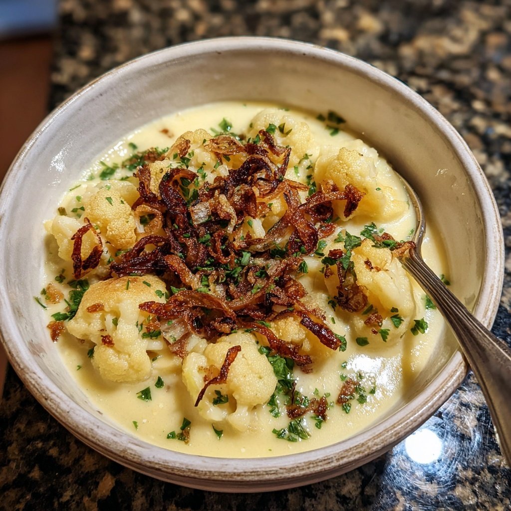 Blumenkohl Suppe Mit Kartoffeln