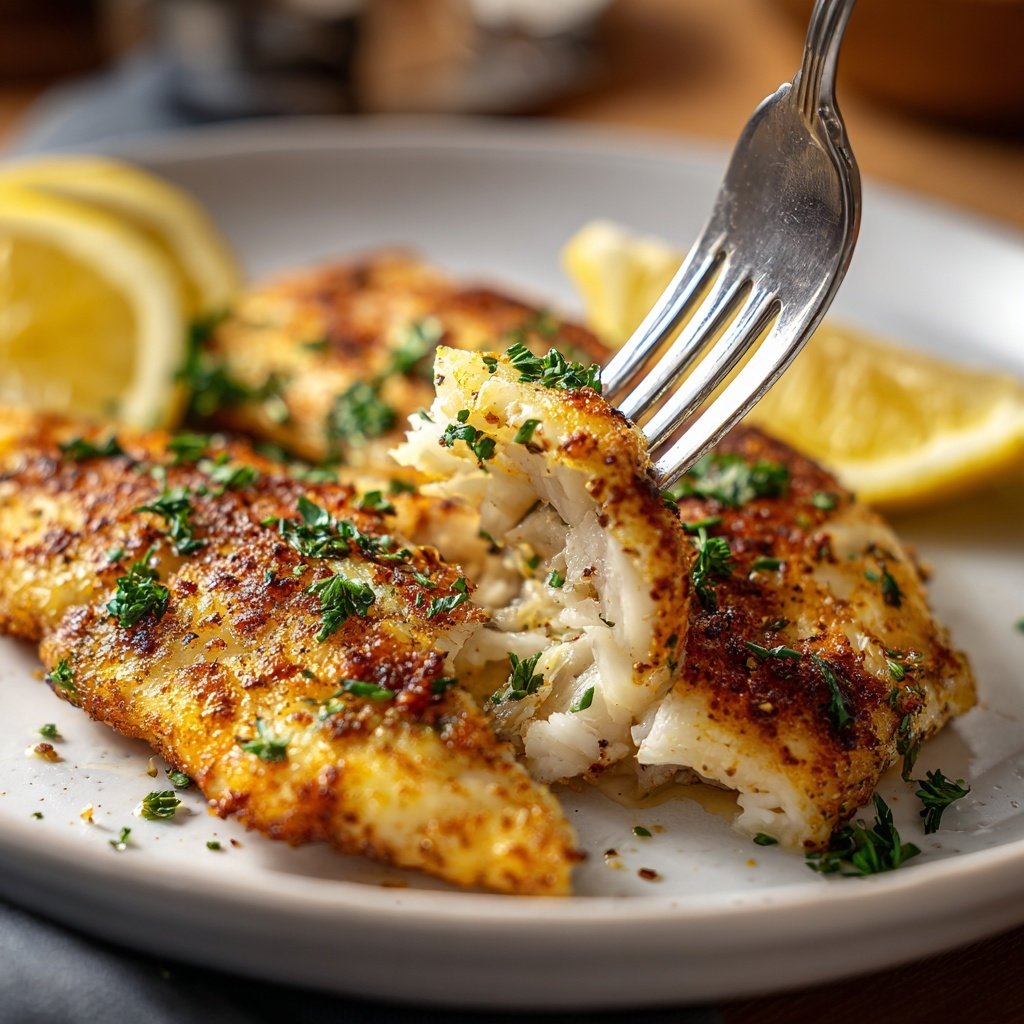 Kalorienarmes Fischgericht