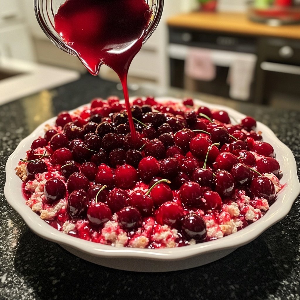 Rote Grütze mit Kirschen