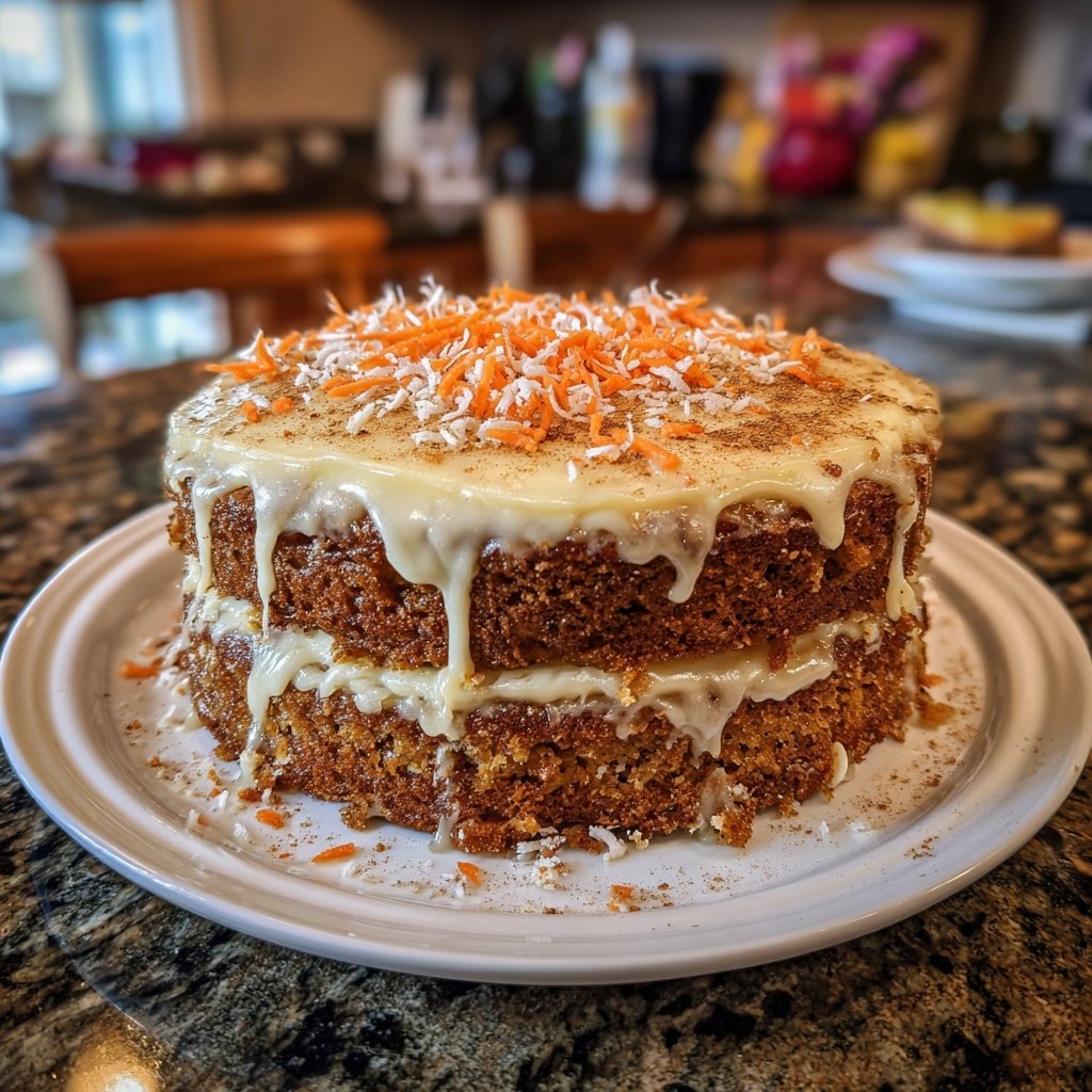 Karottenkuchen Mit Frischkäse Topping