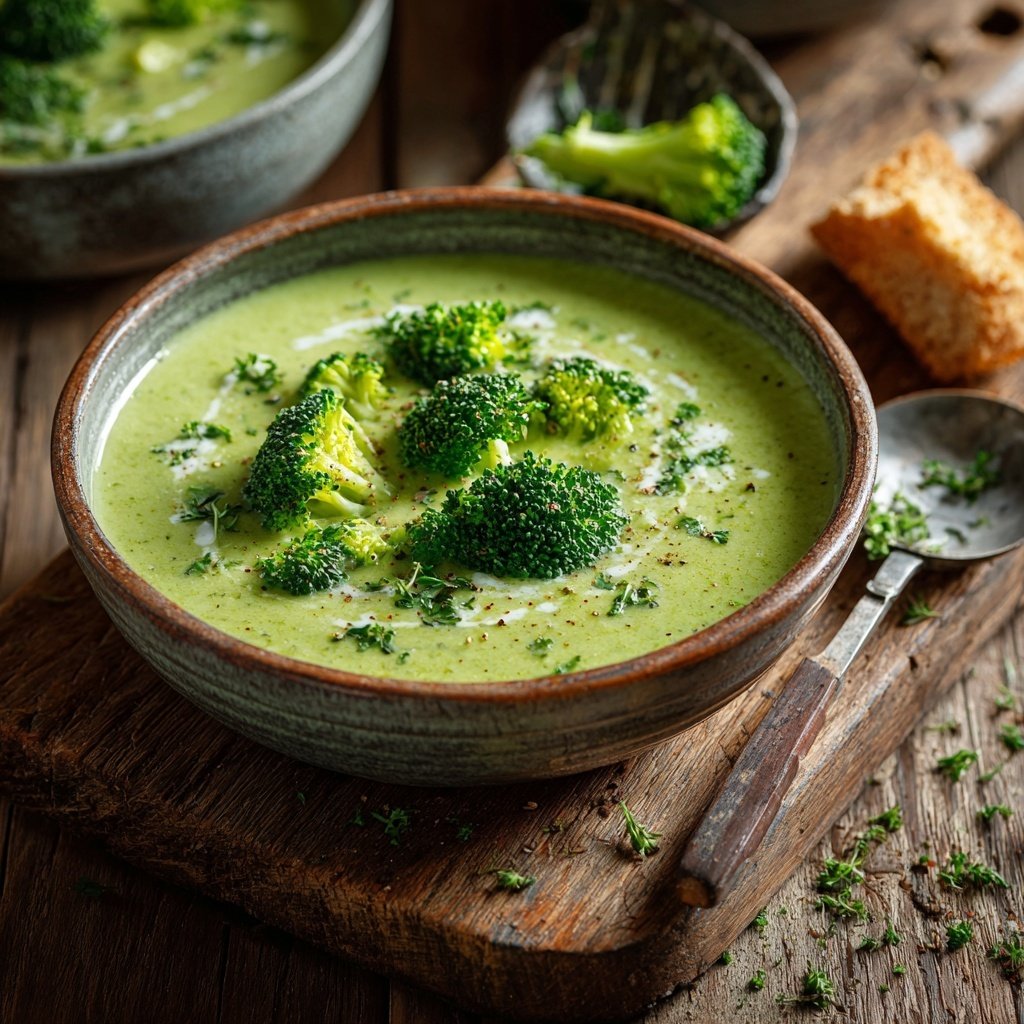 Kalorienarme Suppe Mit Brokkoli
