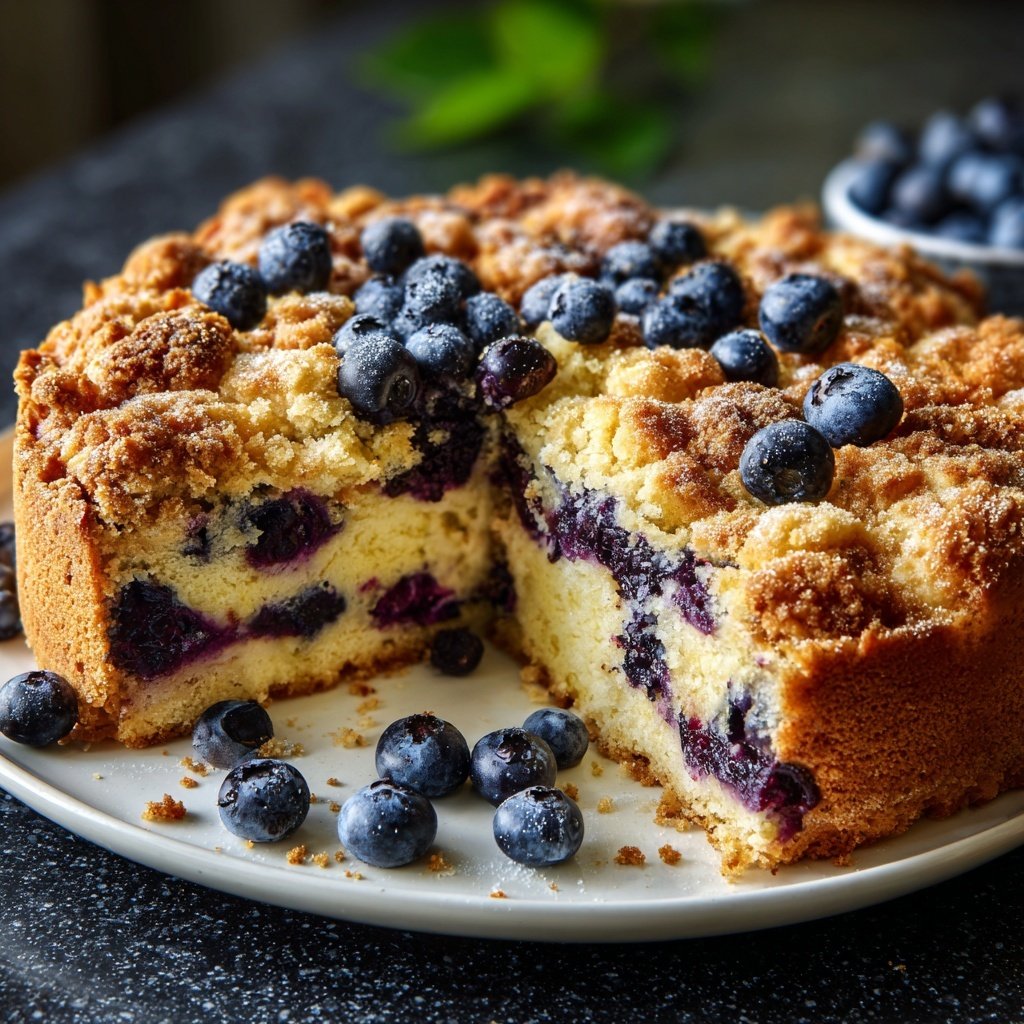 Streuselkuchen Mit Heidelbeeren