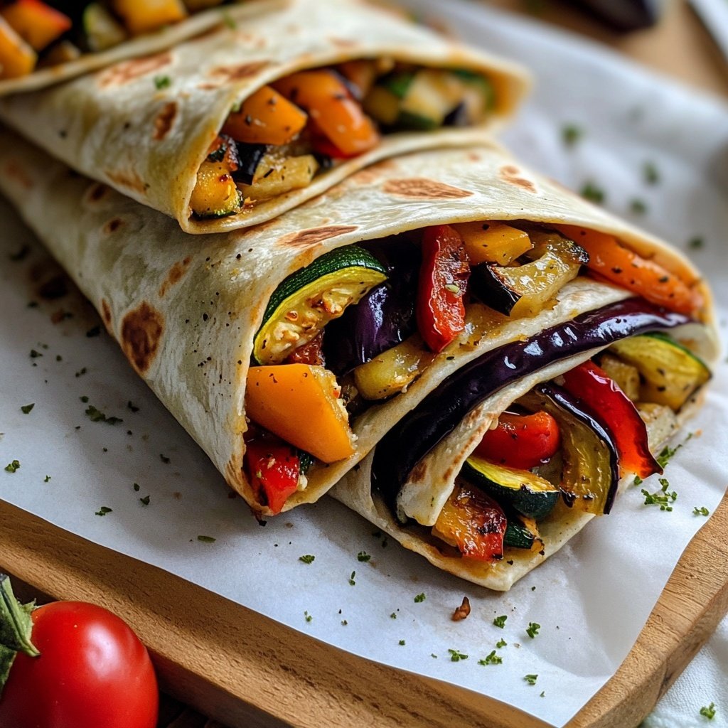Wraps mit Ofengemüse