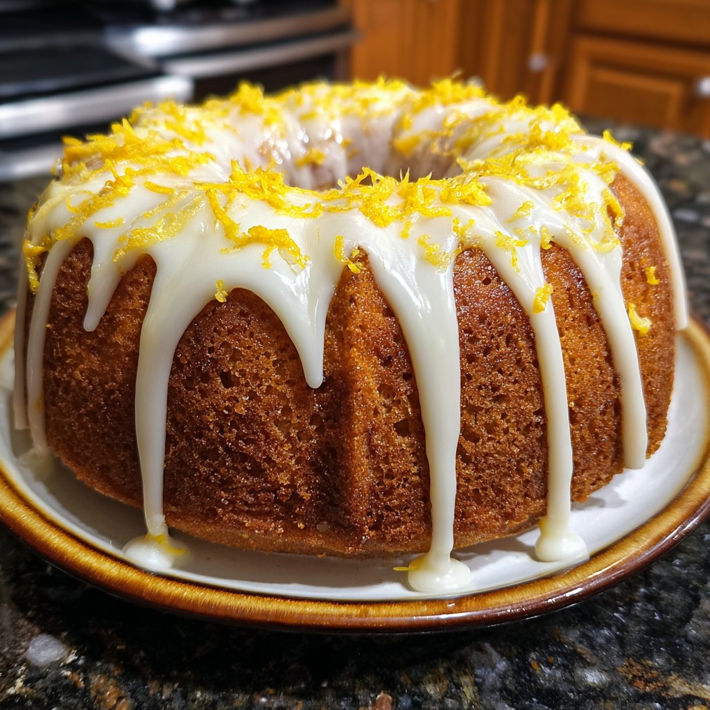Zitronenkuchen mit Zitronencreme