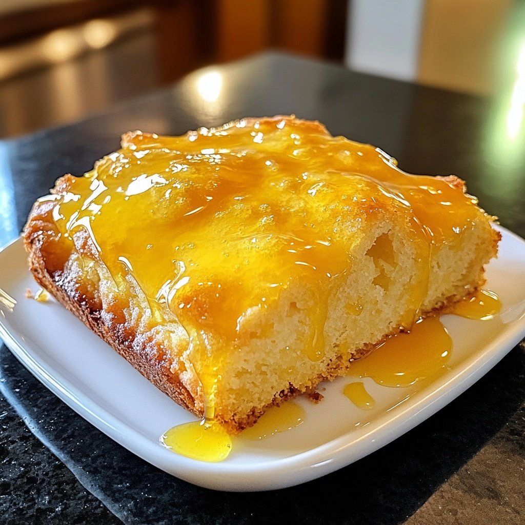 Zitronenkuchen mit Zitronensirup