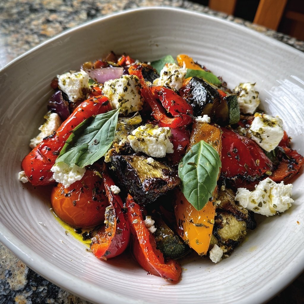 Gesund & Leicht Mediterrane Gemüsepfanne mit Feta