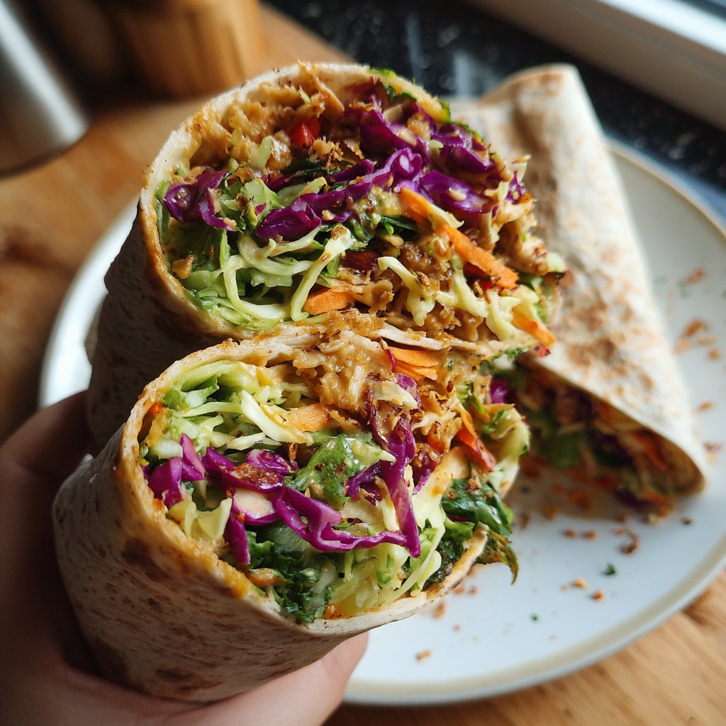 Wraps mit Krautsalat