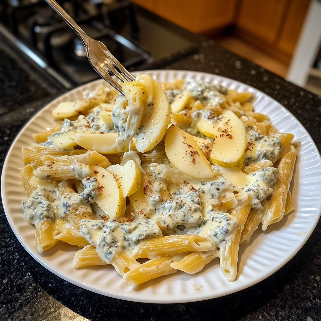 Penne mit Gorgonzola und Birne