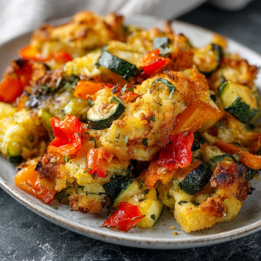 Ofengemüse mit Kräutern zum Abendessen