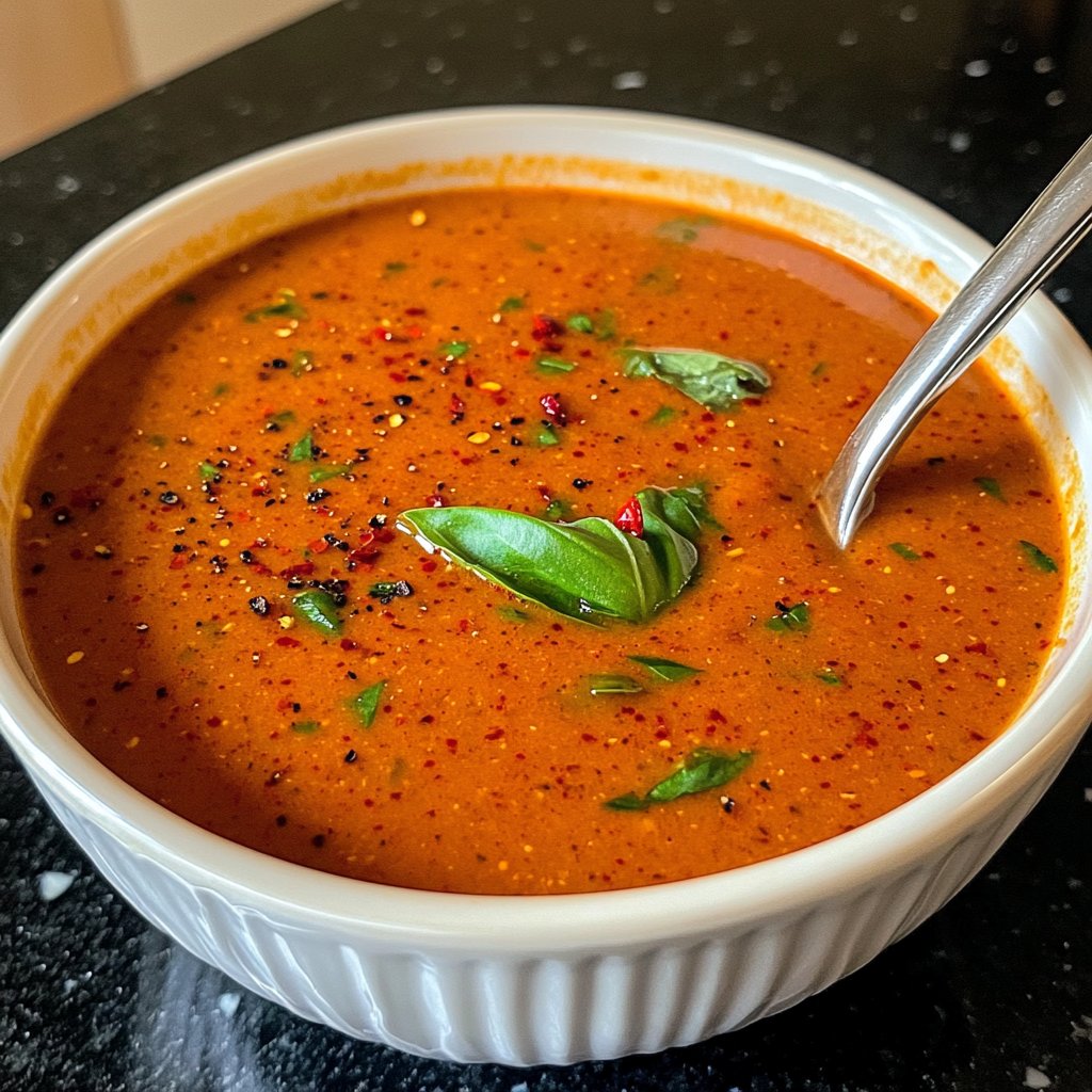 Tomatensuppe mit Chili