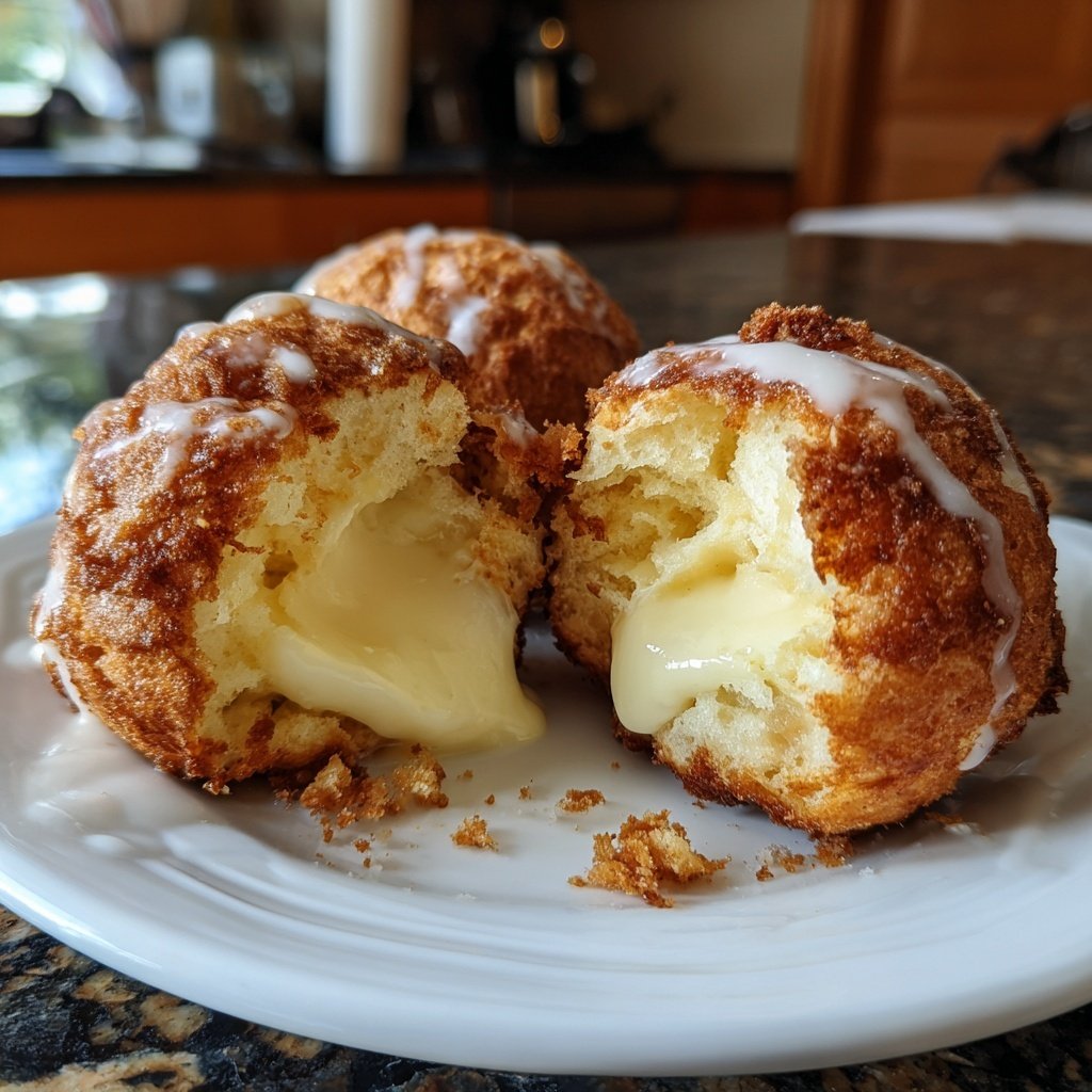 Quarkbällchen aus dem Backofen