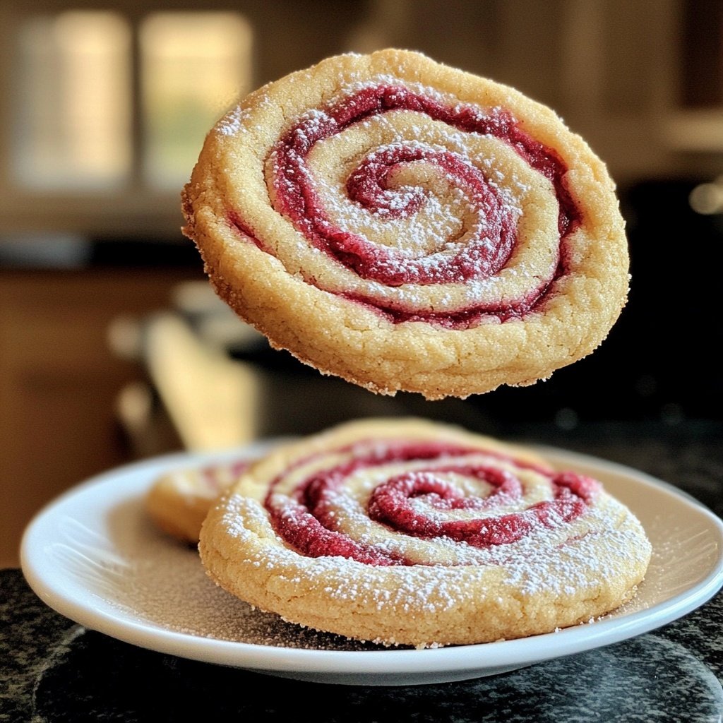 Himbeerwirbel Sandkekse – Süße & Elegante Köstlichkeit
